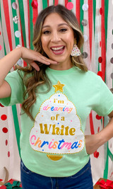 White Christmas Graphic T-Shirt