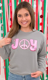 Glitter Joy Christmas Graphic Sweatshirt