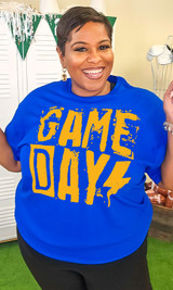 Grunge Game Day Graphic Shirt