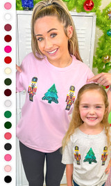 Nutcracker Sparkle Sequin Graphic T-Shirt