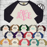 Custom Monogram Baseball Shirts for Girls