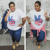 Cute Red, White and Blue Graphic Tees