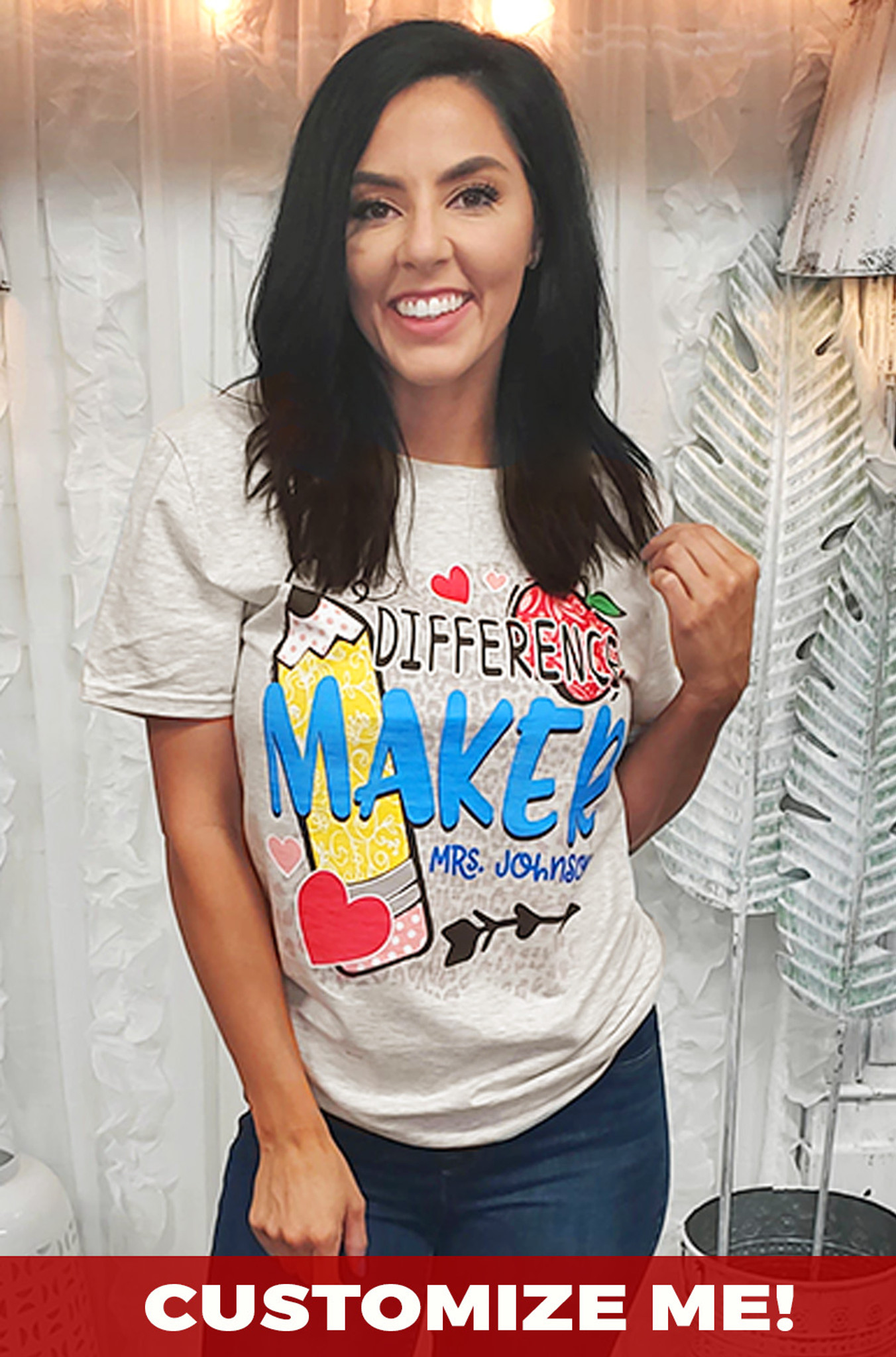 Difference Maker Personalized T-Shirt - Tees2urdoor