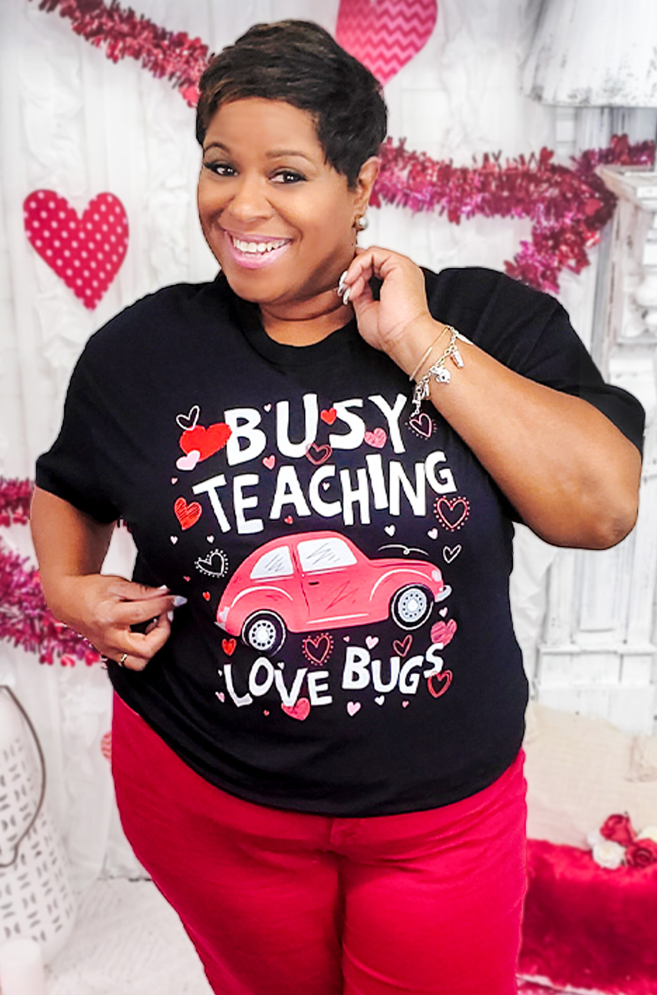 Måne Blitz Fejlfri Busy Teaching Love Bugs T-Shirt - Tees2urdoor