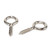 10mm ID Nickel Plated Screw Eye -