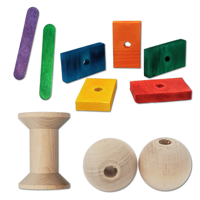 Natural Bird Toy Parts Bird Toy Builder