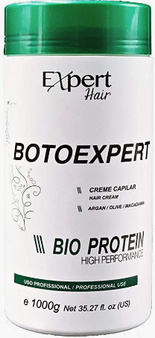 Expert Hair BotoExpert Bio Protein Argan/Olive/Macadamia 1KG| Brazilian Keratin Treatment | Progressive Brush Hair Straightening | Smoothing System | Volume Reducer | 100% Straight | Frizzy Free