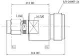 Huang Liang 2.92 mm Male to N Female Adapter