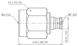 Huang Liang SMA Male to SMP Female Adapter