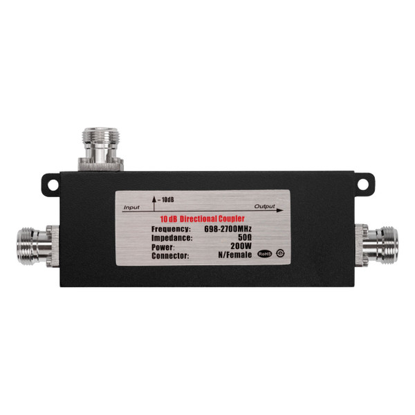 Powertec 10dB Directional Coupler (Air Dielectric) 698-3800MHz N Female