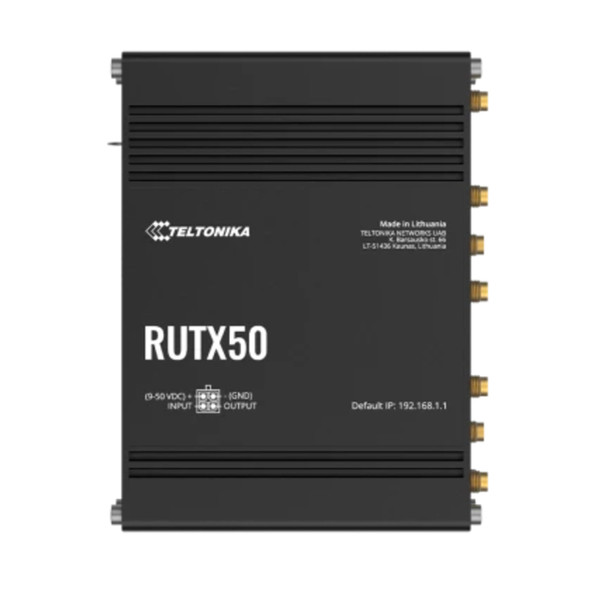 Teltonika RUTX50 Industrial 5G Router with WiFi Teltonika RUTX50 Industrial 5G Router with WiFi