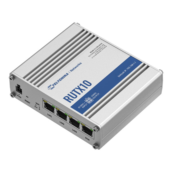 Teltonika RUTX10 Industrial Ethernet Router/ VPN/ Firewall with Dual Band WiFi