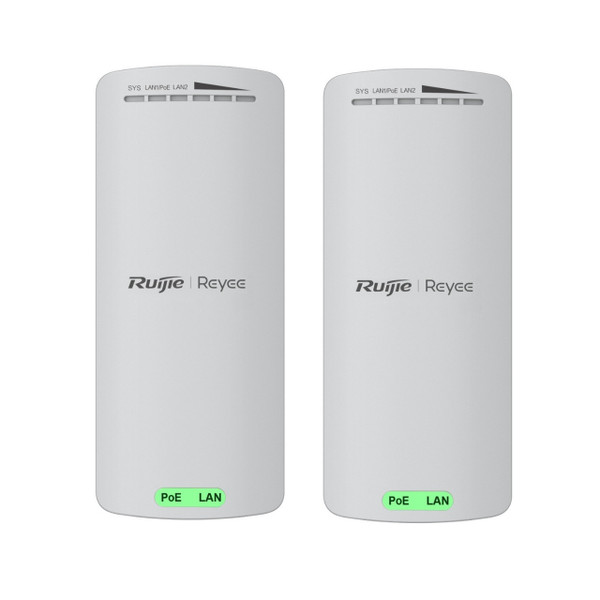 Ruijie Reyee RG-EST100-E, 2.4GHz Dual-Stream 500m Wireless Bridge (Pre-Paired Pack)