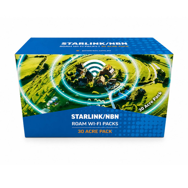 Expansion Roam 30 Acre Wi-Fi Pack for Starlink or NBN includes Wall & Pole Mount (pole not included)