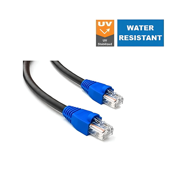 CAT5e Outdoor UV stabilized Pre-made Patch Cable, 10m