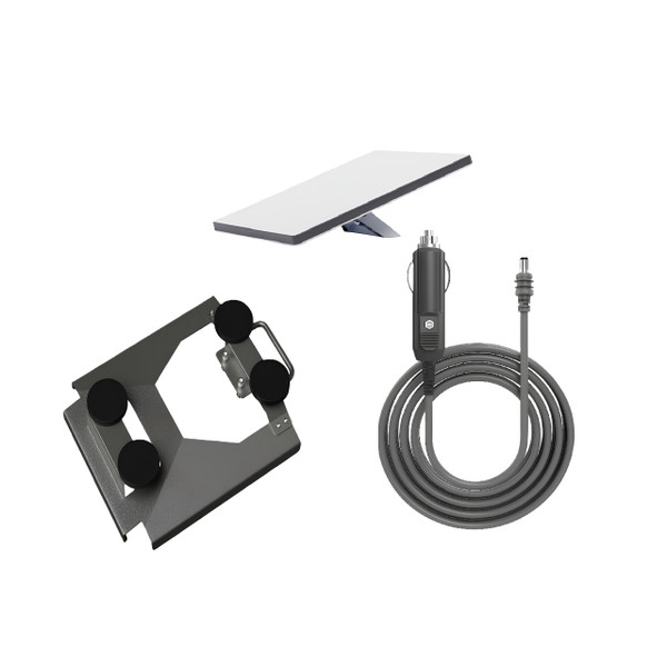 Starlink Mini with Vehicle Roof Magnet Mount and 12/24V Cigarette Lighter Power Cable