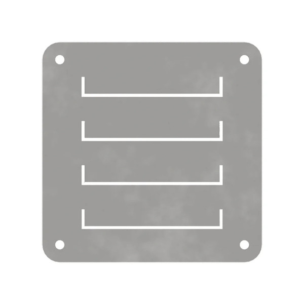 316L Stainless Steel 125 x 125mm Louver Vent Kit