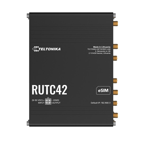 Teltonika RUTC42 Dual Modem Edge Router, Wi-Fi 6, Docker Support