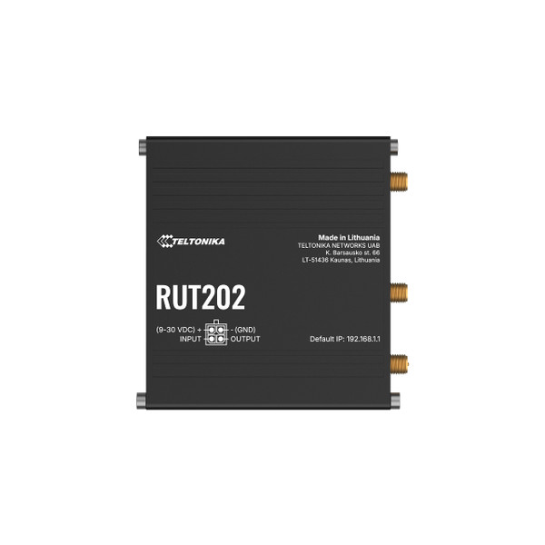 Teltonika RUT202 Compact Dual SIM 4G Router, Cat 4, Internal Dual SIM