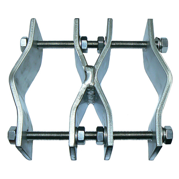 ZCG Parallel Clamp Bracket, 316 Stainless Steel, 40-75mm Pole, 40-75mm Ancillary