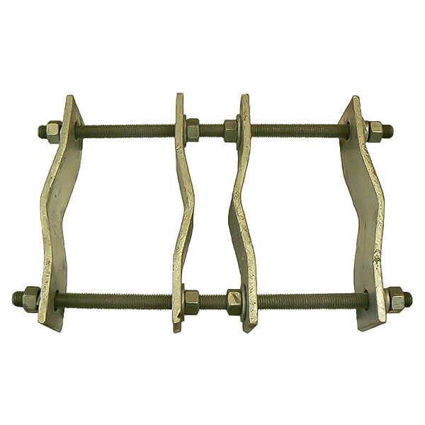 ZCG Parallel Adjustable Clamp Bracket, Galvanised Steel, 60-115mm Pole, 40-90mm Ancillary