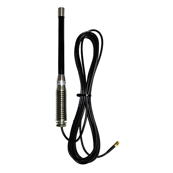 ZCG WiFi 2.4 GHz Vehicle Spring Mount Antenna, 2400 to 2500 MHz, 2 dBi, 5m RP-SMA Male