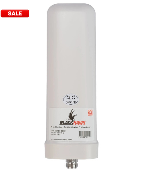 Powertec 4G-5G Mini Omni Antenna, 700 to 4000 MHz, N Female