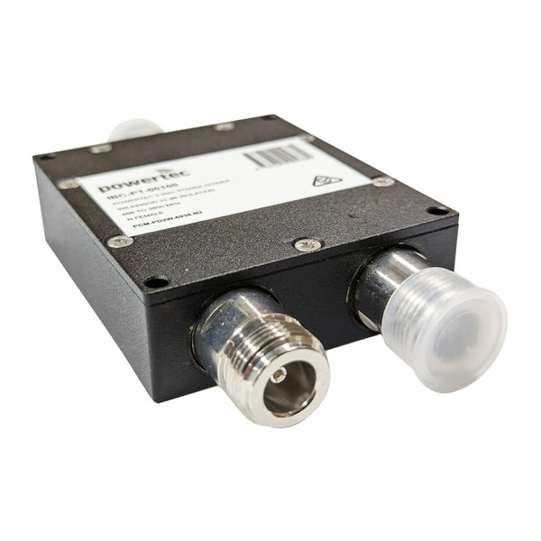 Powertec RF Power Divider 2-Way, 698 to 3800 MHz, N Female, Wilkinson, 22dB isolation
