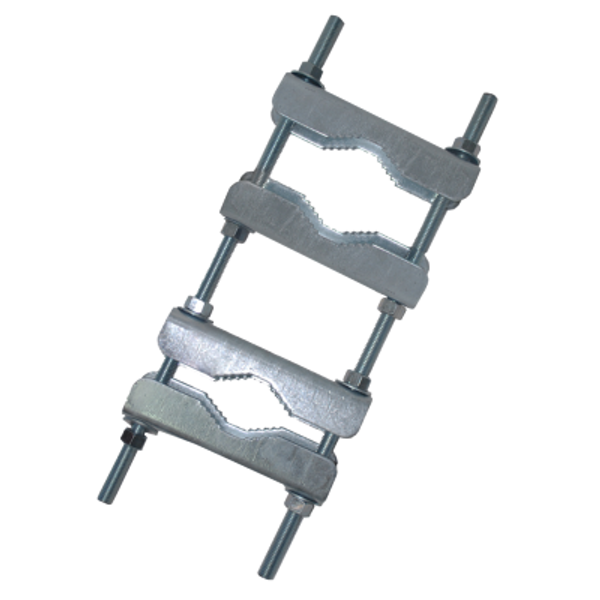 Pipe-to-Pipe (Parallel) Clamp Bracket, Stainless