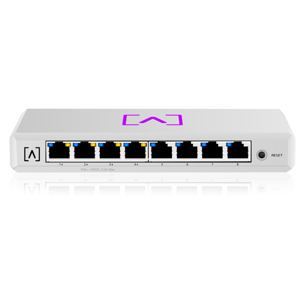 Alta Labs S8-POE 8-Port Enterprise Layer 2 Network Switch Front