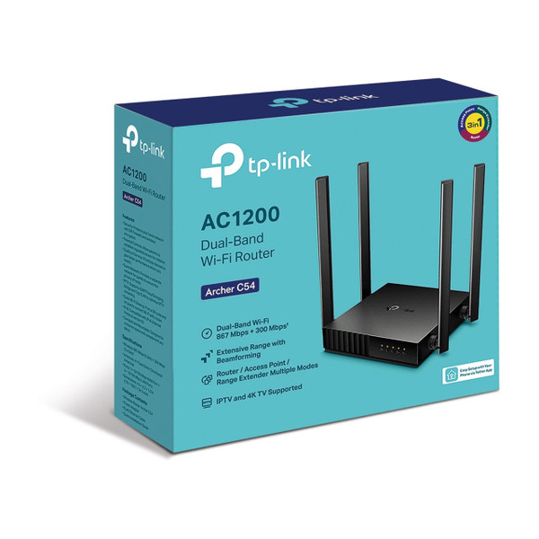 TP-Link Archer C54 AC1200 Dual Band WiFi Router Box