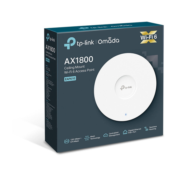 TP-Link EAP610 AX1800 Ceiling Mount WiFi 6 Access Point Box