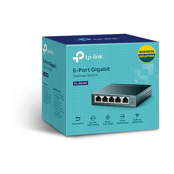 TP-Link TL-SG105 5-Port 10/100/1000Mbps Desktop Switch Box