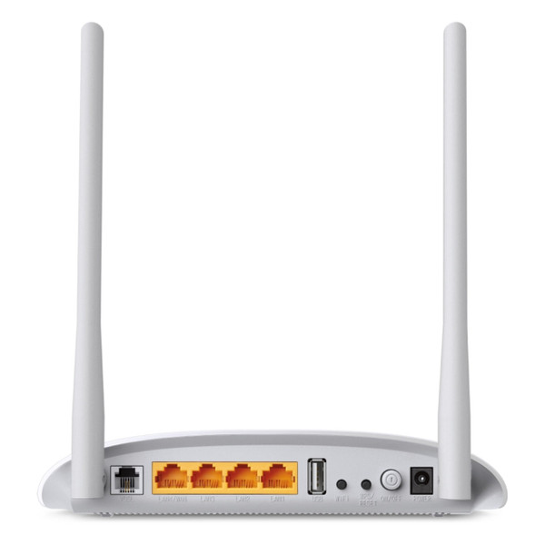 TP-Link TD-W9970 300Mbps Wireless N USB VDSL/ADSL Modem Router Rear