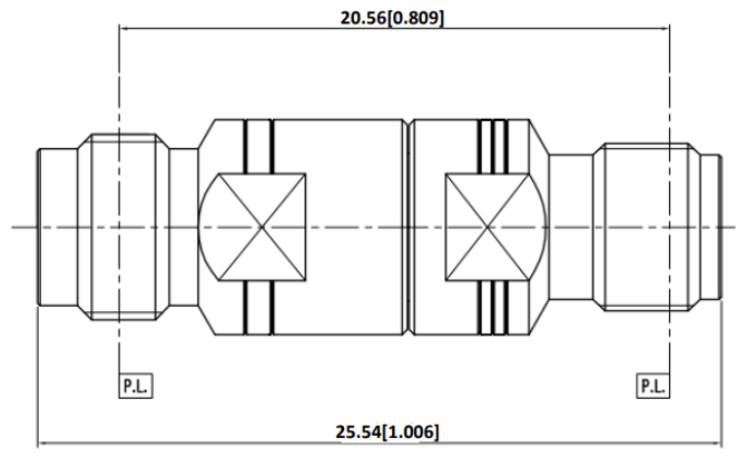 Huang Liang 1.85 mm Female to 3.5 mm Female Adapter