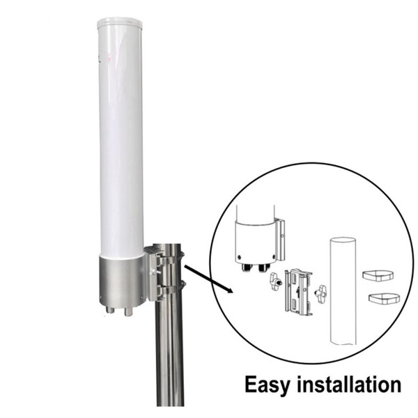 Dual Polarity WiFi MIMO 360° Omni Antenna, 5150 to 5850 MHz, 13 dBi, RP-SMA Female