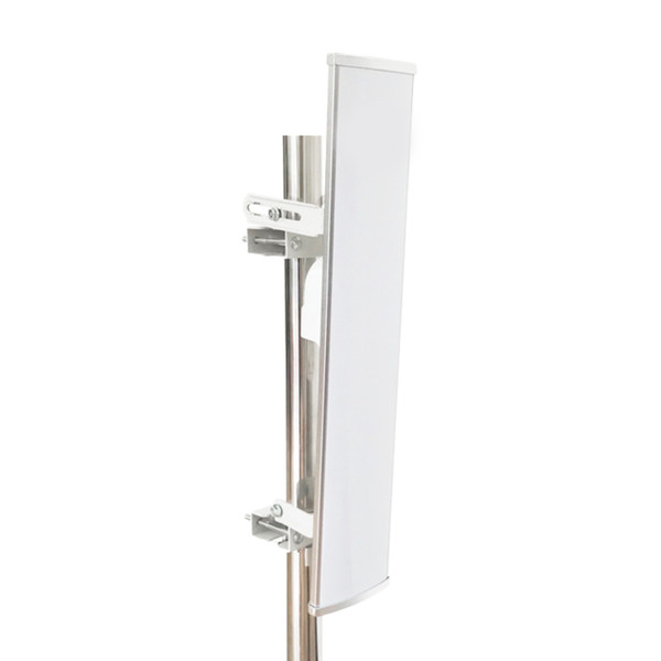 Dual Polarity WiFi MIMO 90° Sector Antenna, 4800 to 6500 MHz, 19 dBi, SMA Female