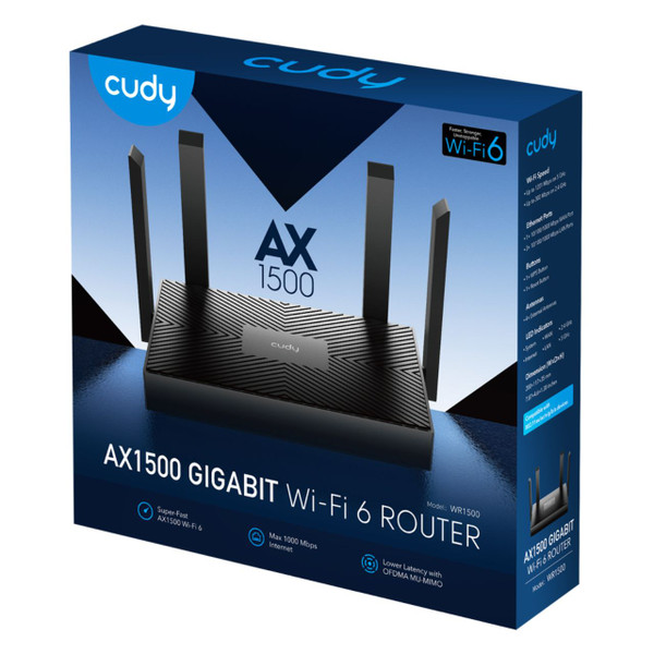 Cudy WR1500 AX1500 Gigabit WiFi 6 Router