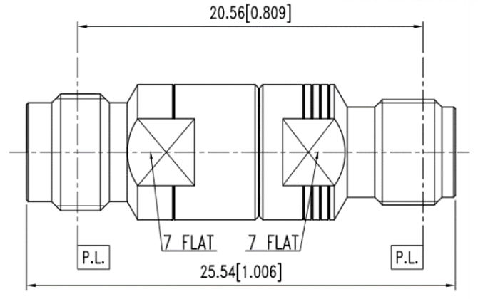 Huang Liang 2.4 mm Female to 2.92 mm Female Adapter