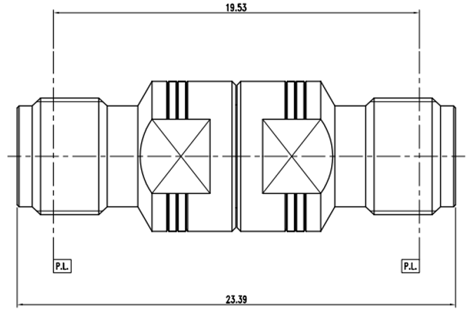 Huang Liang 3.5 mm Female to 3.5 mm Female Adapter