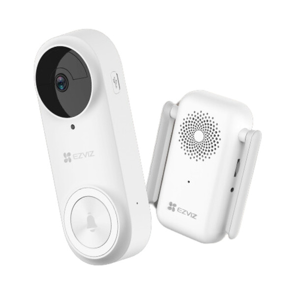 EZVIZ CS-DB2 (5MP), 2MP Camera, 2.0mm Lens, 176° Diagonal, PIR 100°, Two-Way Talk, WiFi 2.4GHz, 5200mAh, IP65