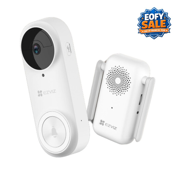 EZVIZ CS-DB2 (5MP), 2.0mm Lens, 176° Diagonal, PIR 100°, Two-Way Talk, WiFi 2.4GHz, 5200mAh, IP65