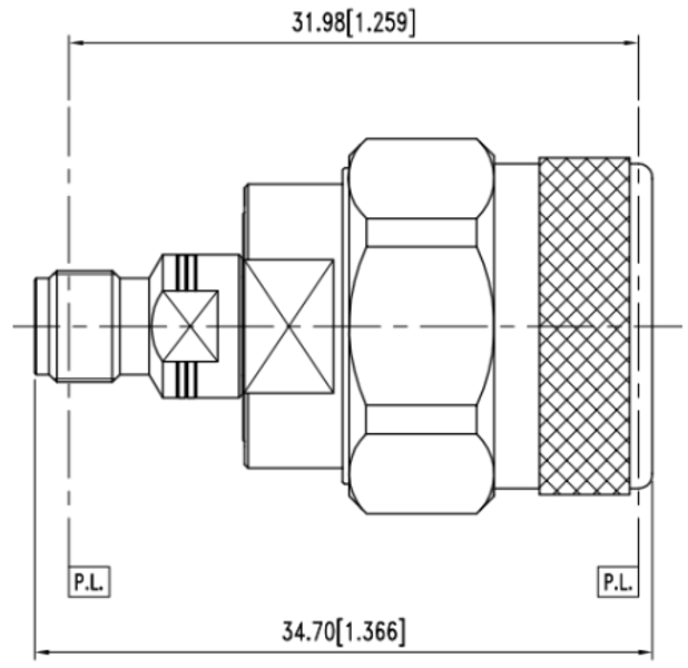 Huang Liang 3.5 mm Female to N Male Adapter