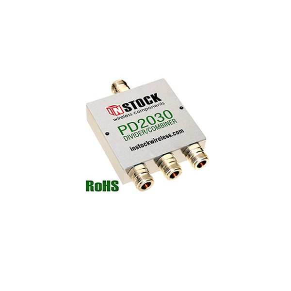 Instock Wireless 700-2700MHz 3-Way Splitter/Combiner N/F, High Isolation