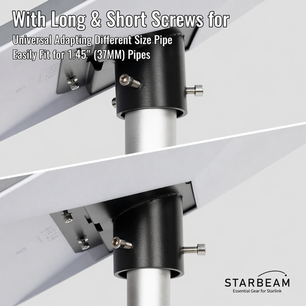 STARBEAM Starlink Mini Metal Pole Adapter for up to 37mm Pole