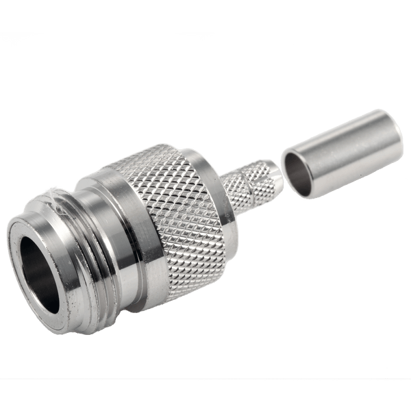 N Female Connector for RG-58 / L-195 Coaxial Cable