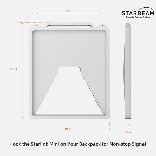 STARBEAM Starlink Mini Silicone Protective Cover with Hang Hooks – White