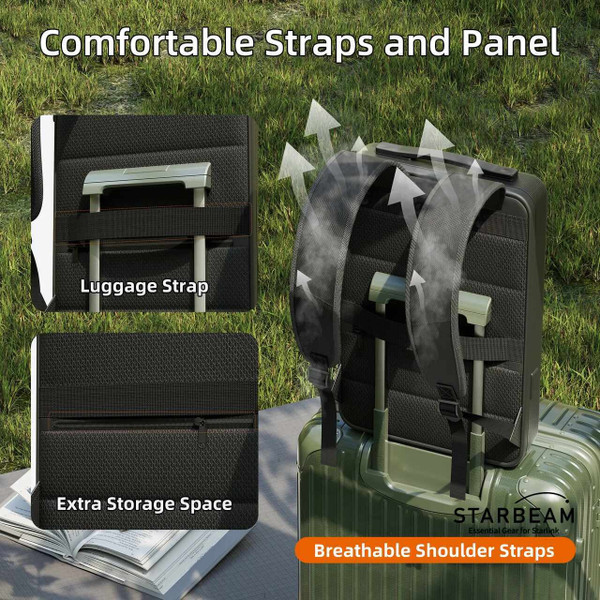 STARBEAM Starlink Mini Hard Shell Anti-theft Backpack with TSA Lock & USB Ports