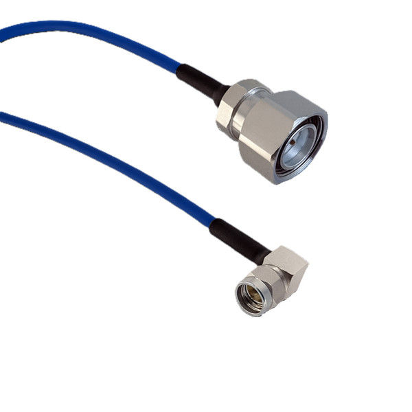 PSF-402 Patch cable 4.3-10 Male to Right Angle SMA Male, Low PIM, 50cm