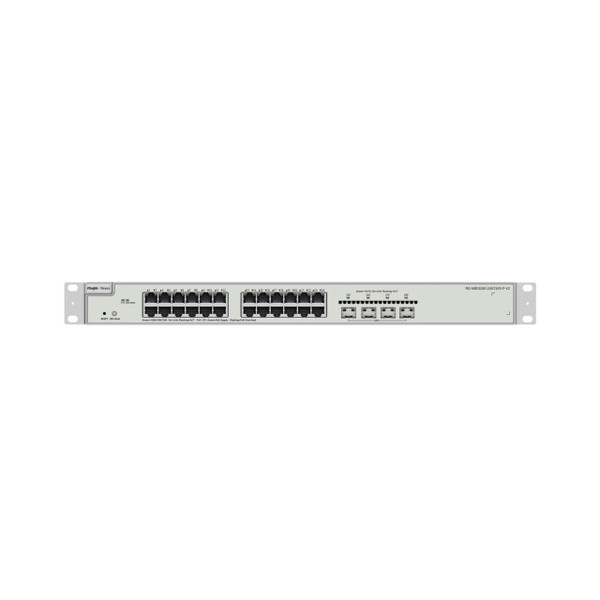 Ruijie Reyee RG-NBS3200-24GT4XS-P-V2 24-Port L2 Managed PoE Switch, 19" Rack